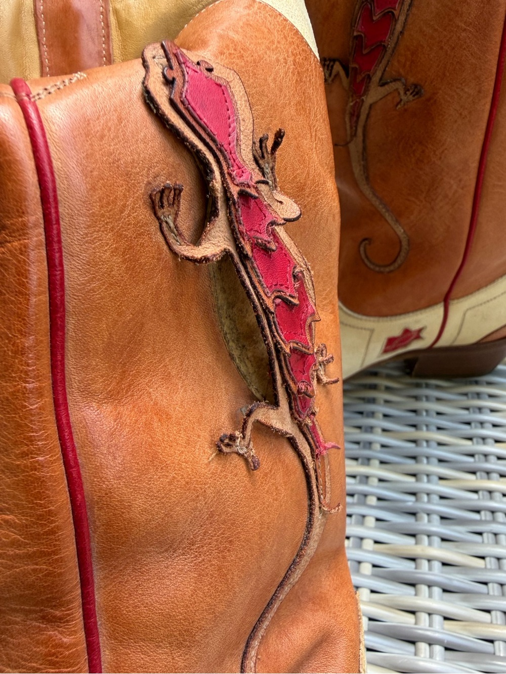 Ralph Lauren Collection Cowboy Boots 10 B Lizard Western Rodeo Cowgirl RARE - Picture 5 of 10